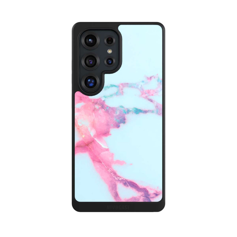 Galaxy S25 Ultra NIVOcore Light Blue Iridescent Vein Marble