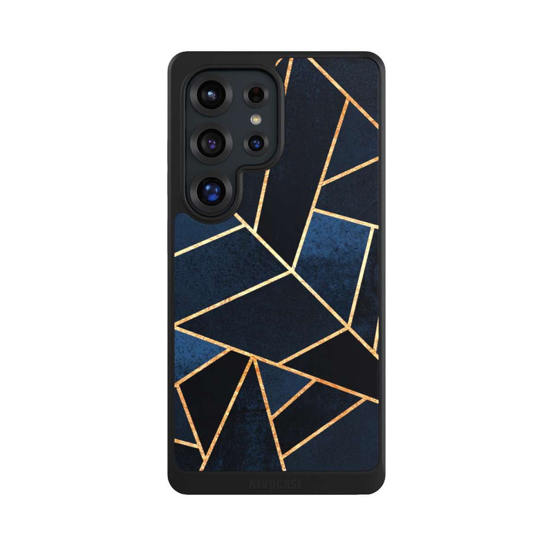 Galaxy S25 Ultra NIVOcore Navy Stone Gold Print