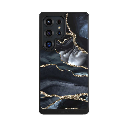 Samsung Galaxy S25 Ultra NIVOcore Dark Marble Gold Glitter Look