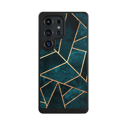 Samsung Galaxy S25 Ultra NIVOcore Tief Blaugrün Stein Gold Druck