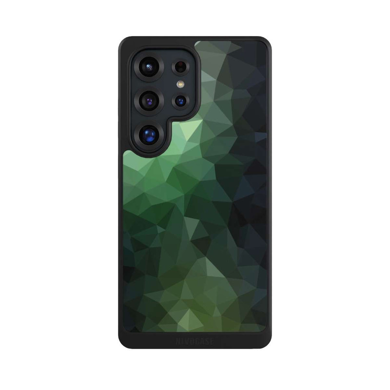 Galaxy S25 Ultra NIVOcore Polygonal Mosaic Green