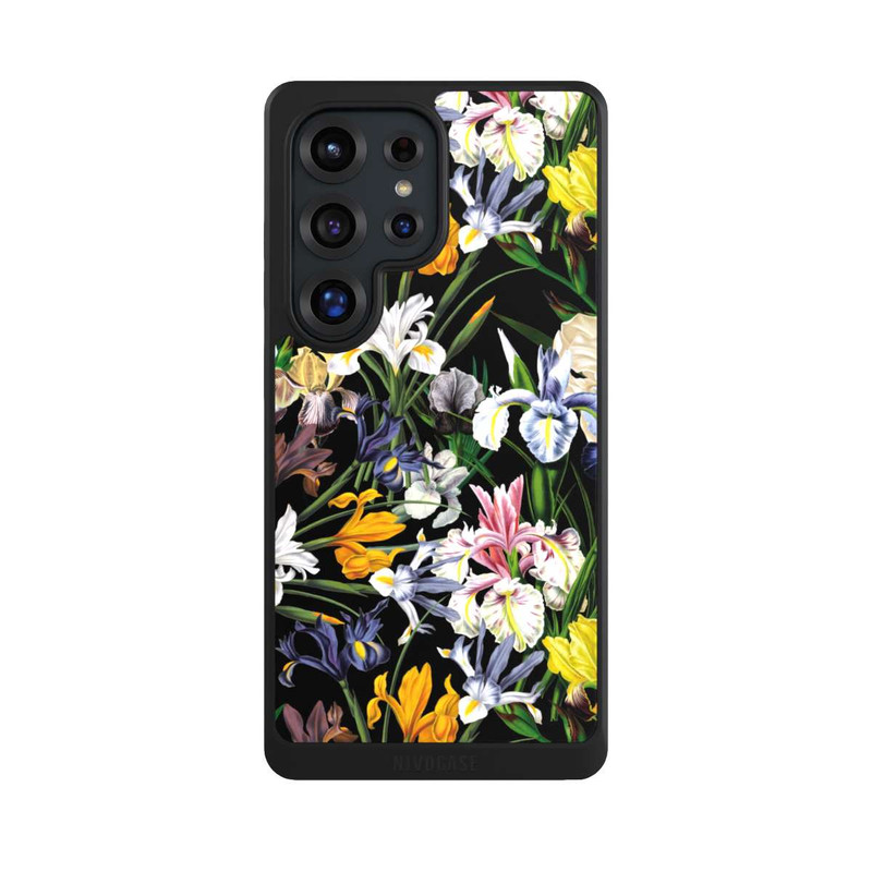 Galaxy S25 Ultra NIVOcore Dunkle Wildblumentapete