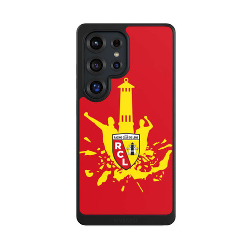 Samsung Galaxy S25 Ultra NIVOcore RC Lens Tour jaune sur rouge
