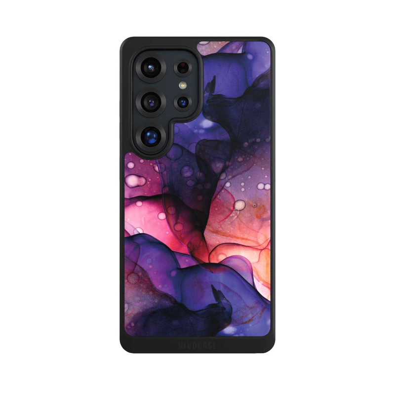 Galaxy S25 Ultra NIVOcore Flüssige Kunst Lila-Pink