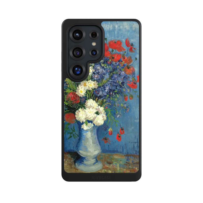 Galaxy S25 Ultra NIVOcore Stillleben Vase mit Kornblumen und Mohnblumen von Vincent Van Gogh