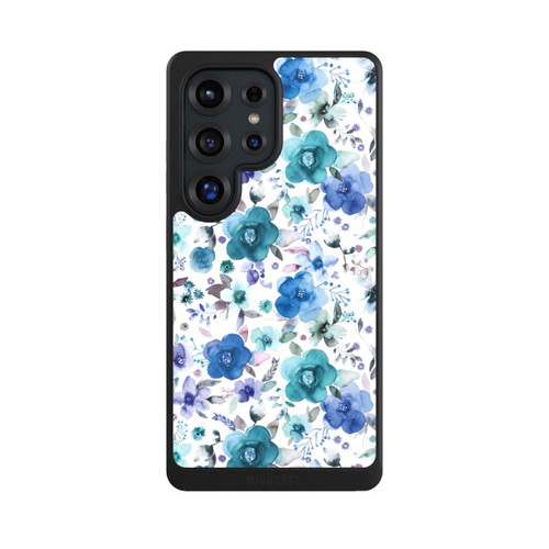 Samsung Galaxy S25 Ultra NIVOcore Winterblumensträuße Blau