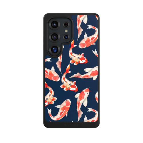 Samsung Galaxy S25 Ultra NIVOcore Koi auf blauem Hintergrund