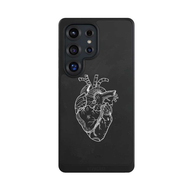 Galaxy S25 Ultra NIVOcore Heart Drawing Black