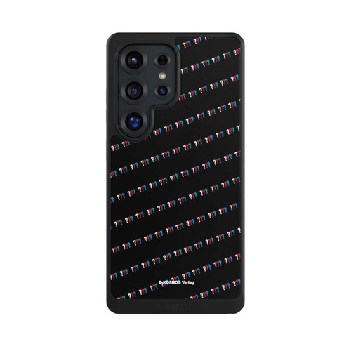 Samsung Galaxy S25 Ultra NIVOcore Drei Fragezeichen Muster Schräg