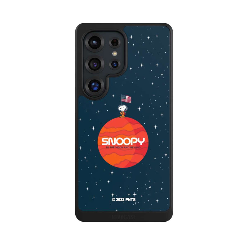 Galaxy S25 Ultra NIVOcore Snoopy Weltraumreisender Orange