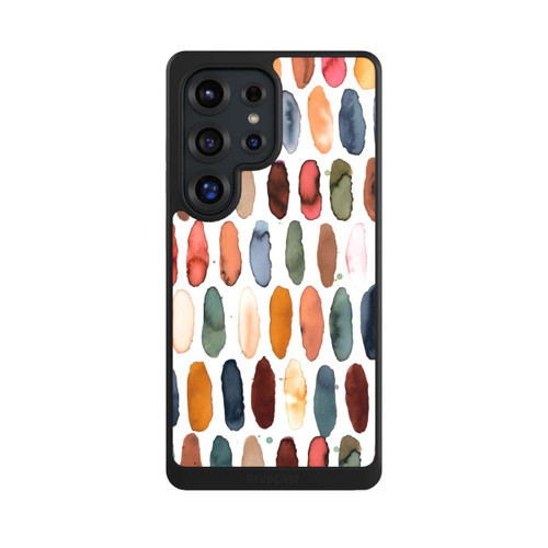 Samsung Galaxy S25 Ultra NIVOcore Aquarellstriche aus mineralischem Terrakotta