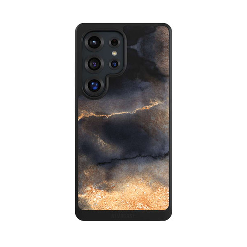 Samsung Galaxy S25 Ultra NIVOcore Black Marble Gold Dust Look