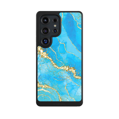Samsung Galaxy S25 Ultra NIVOcore Türkis-goldene Tapete