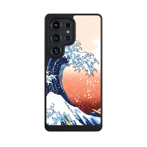 Samsung Galaxy S25 Ultra NIVOcore La Grande Vague de Kanagawa Rouge