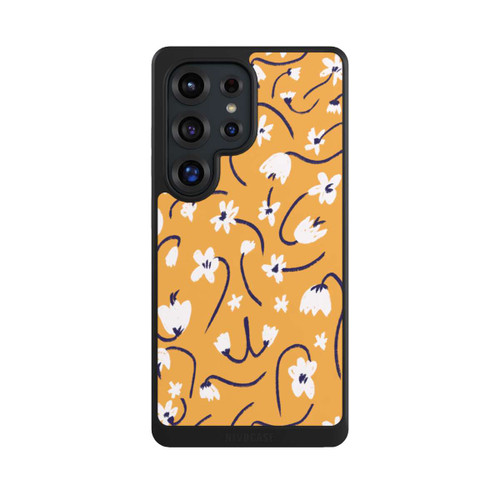 Samsung Galaxy S25 Ultra NIVOcore Pattern Petites Fleurs Jaunes