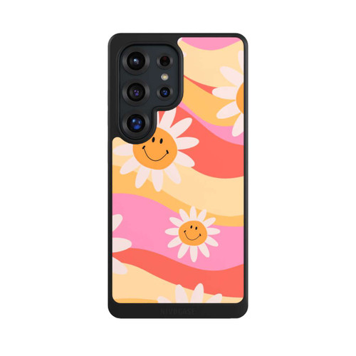 Samsung Galaxy S25 Ultra NIVOcore Retro Smiles Orange Colorful