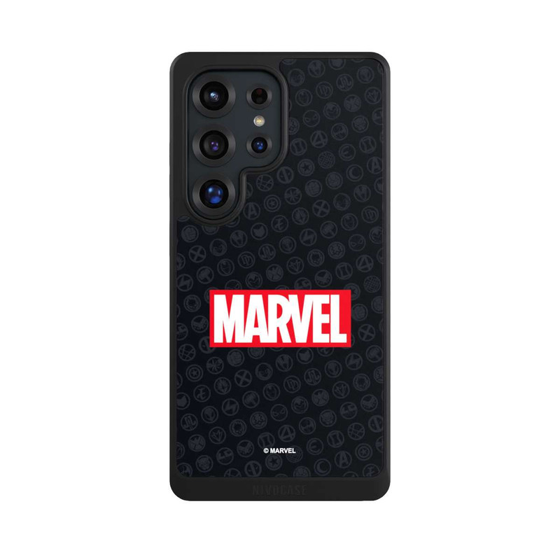 Galaxy S25 Ultra NIVOcore Marvel Logo Black Red 