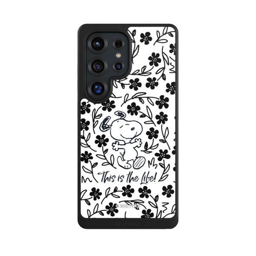 Samsung Galaxy S25 Ultra NIVOcore Snoopy schwarz und weiß This Is The Life