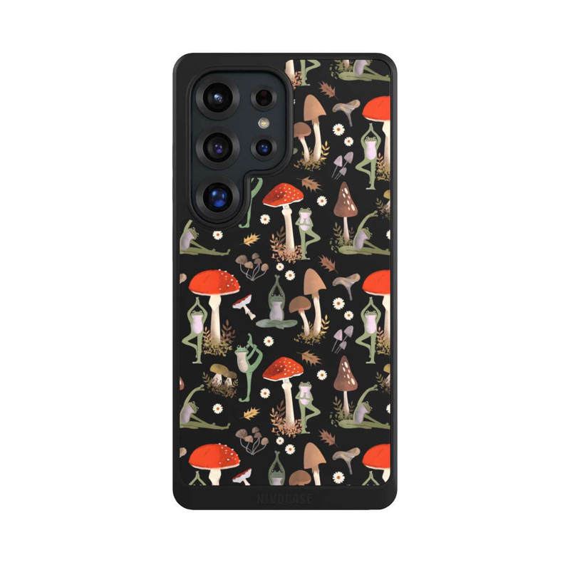 Galaxy S25 Ultra NIVOcore Yoga-Frösche mit Pilzen
