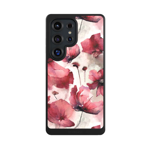Samsung Galaxy S25 Ultra NIVOcore Wild Poppies Seamless Watercolour with AI