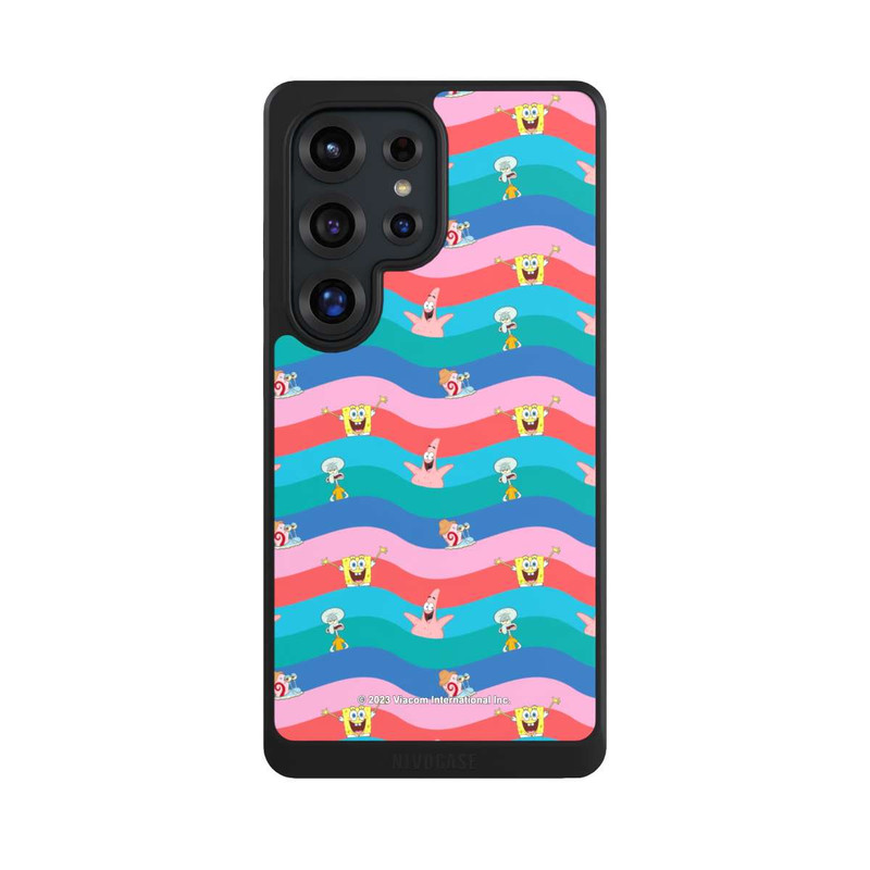 Galaxy S25 Ultra NIVOcore Spongebob Friends Colorful Waves