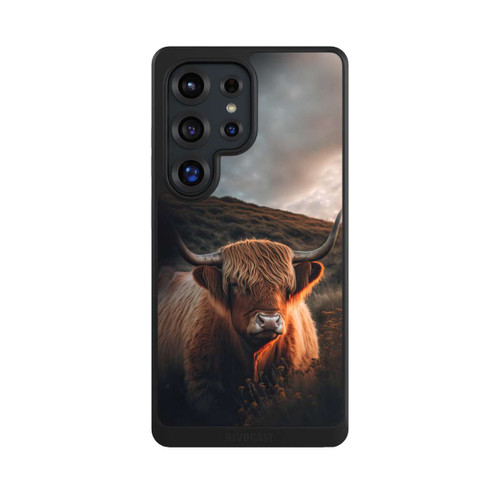 Samsung Galaxy S25 Ultra NIVOcore Vache Highland avec de grandes cornes avec IA