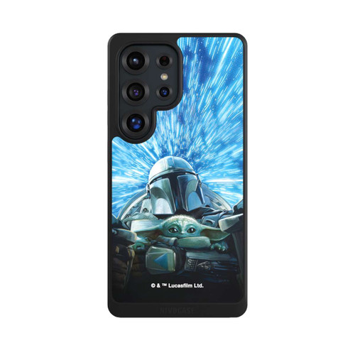 Samsung Galaxy S25 Ultra NIVOcore Grogu und Mando fliegen blau