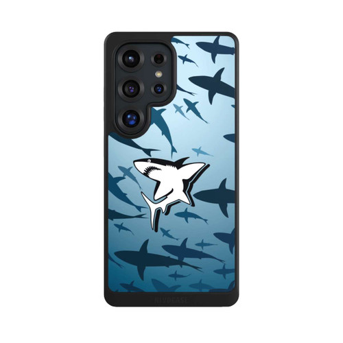 Samsung Galaxy S25 Ultra NIVOcore Haie Muster Blau