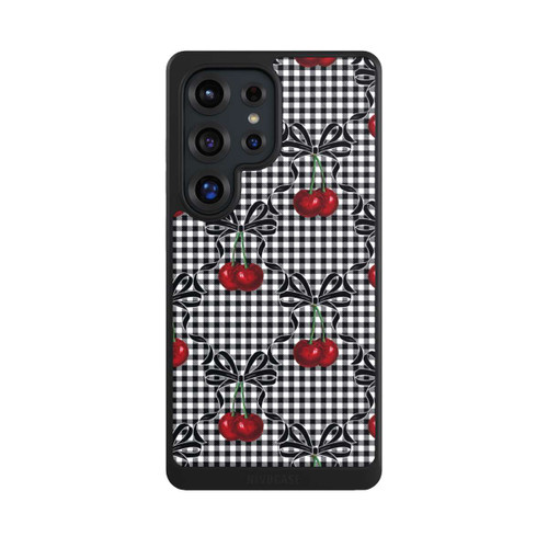 Samsung Galaxy S25 Ultra NIVOcore Cherry Pattern Black