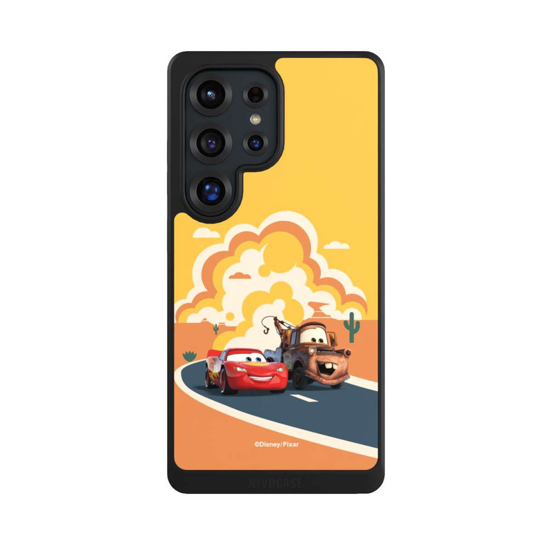 Galaxy S25 Ultra NIVOcore Disney Cars Lightning McQueen Und Hook on the Road
