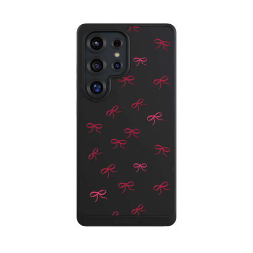 Samsung Galaxy S25 Ultra NIVOcore Bows Red Pattern Transparent