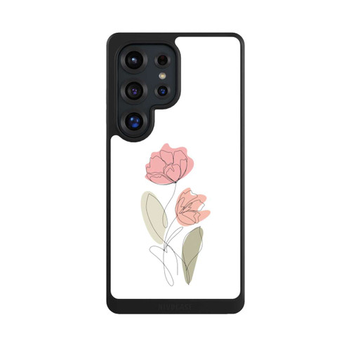 Samsung Galaxy S25 Ultra NIVOcore Flower Line Art Red