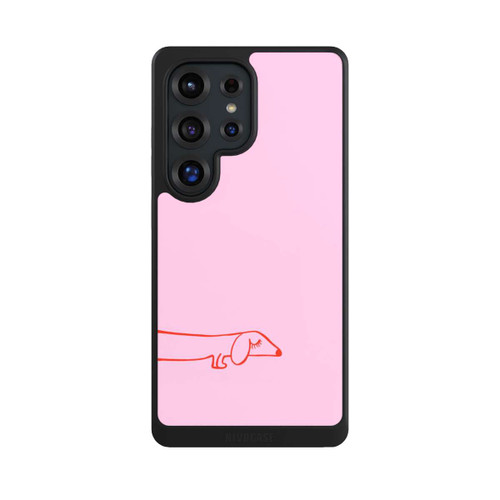 Samsung Galaxy S25 Ultra NIVOcore Dachshund Illustration Pink