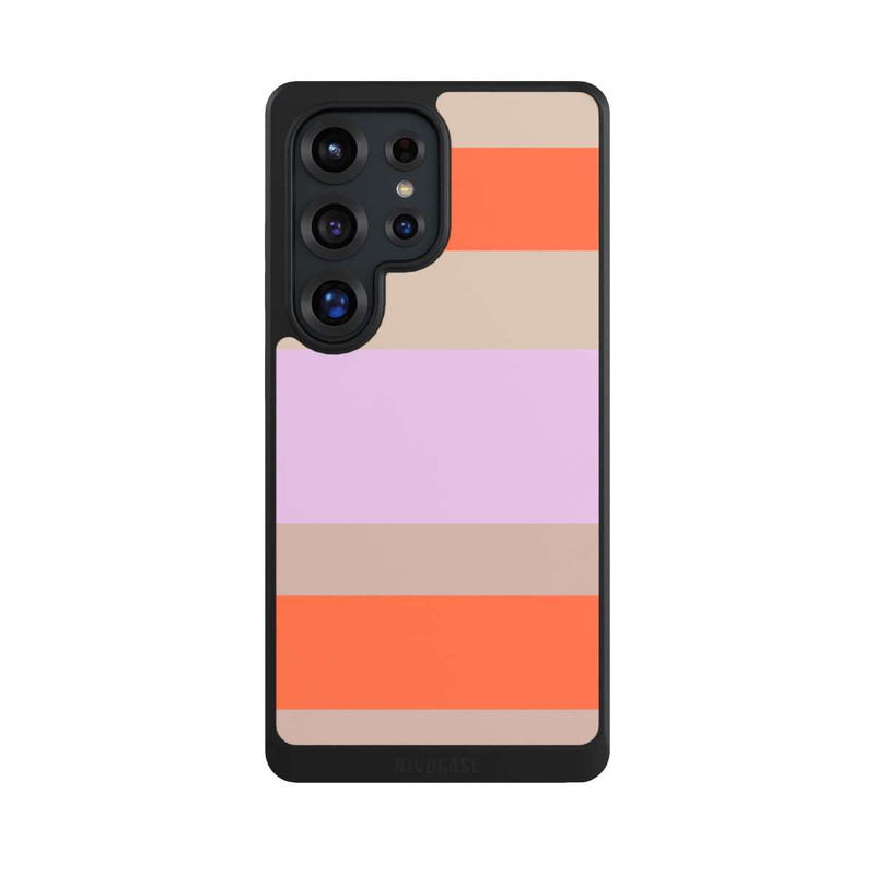 Galaxy S25 Ultra NIVOcore Moca Lila Orange Stripes