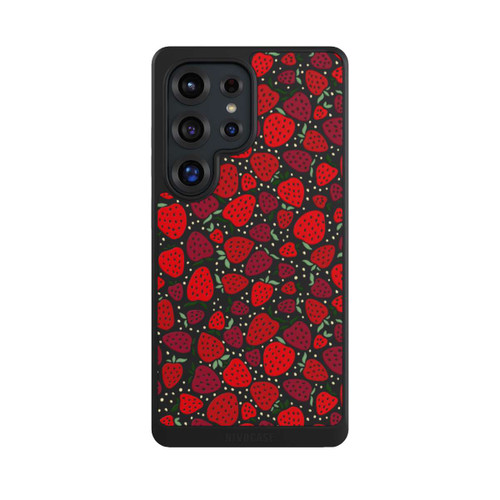 Samsung Galaxy S25 Ultra NIVOcore Erdbeermuster Comic Transparent