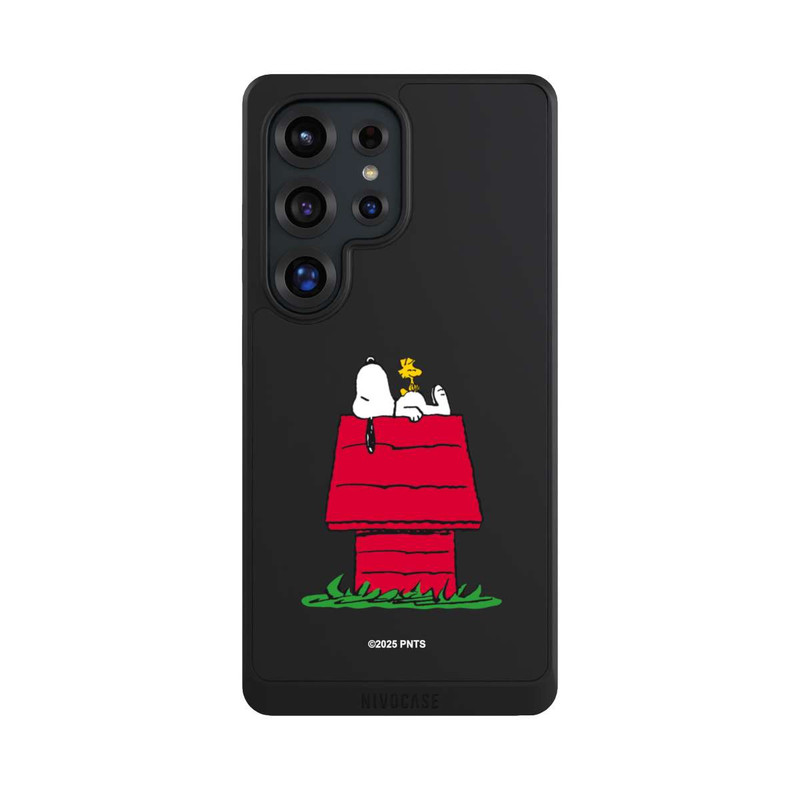 Galaxy S25 Ultra NIVOcore Snoopy and Woodstock Classic transparent