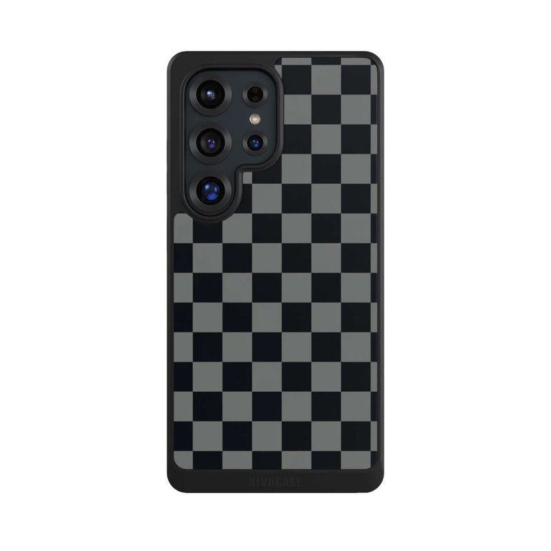 Galaxy S25 Ultra NIVOcore Checked Pattern Black Grey