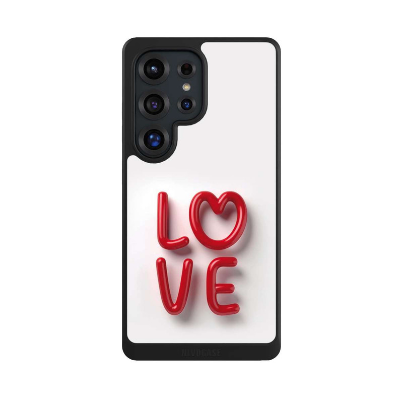 Galaxy S25 Ultra NIVOcore Love Statement Red with AI