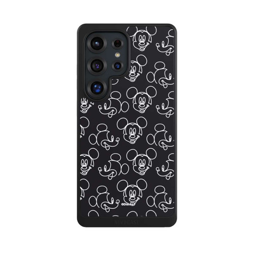 Samsung Galaxy S25 Ultra NIVOcore Disney Mickey Faces Black Line Art Pattern