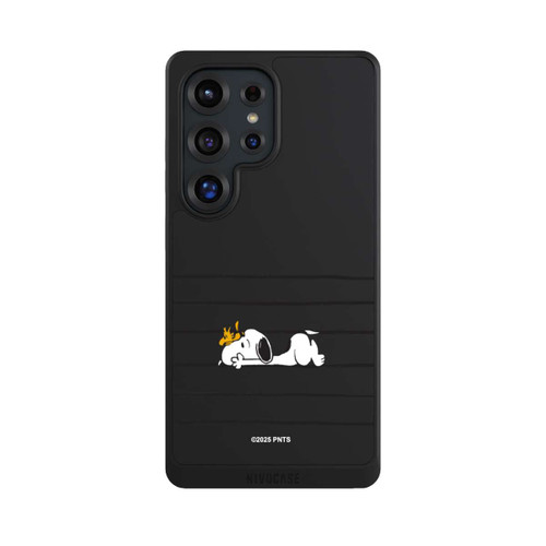 Samsung Galaxy S25 Ultra NIVOcore Snoopy Woodstock Stripes Peanuts Transparent