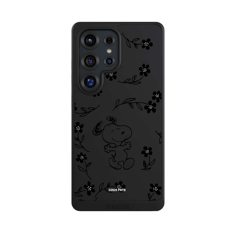 Galaxy S25 Ultra NIVOcore Snoopy und Flowers Transparent