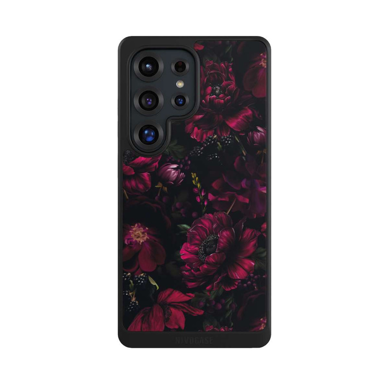 Galaxy S25 Ultra NIVOcore Dunkle Rote Blumen Liebe