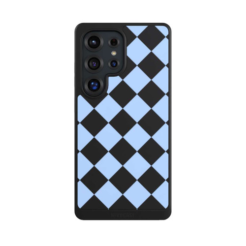 Samsung Galaxy S25 Ultra NIVOcore Checked Pattern Light Blue without Background