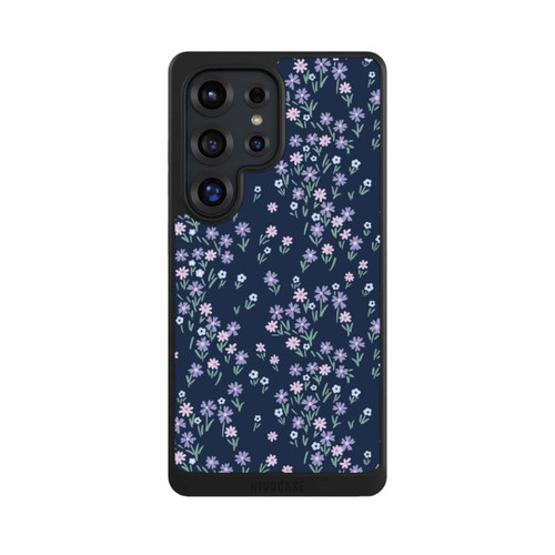 Samsung Galaxy S25 Ultra NIVOcore Dark Blue Floral Theme