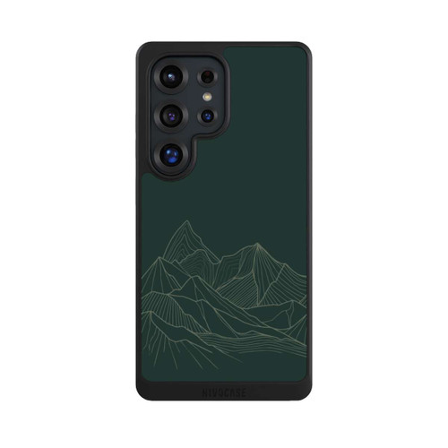 Samsung Galaxy S25 Ultra NIVOcore Berg Line Art Grün