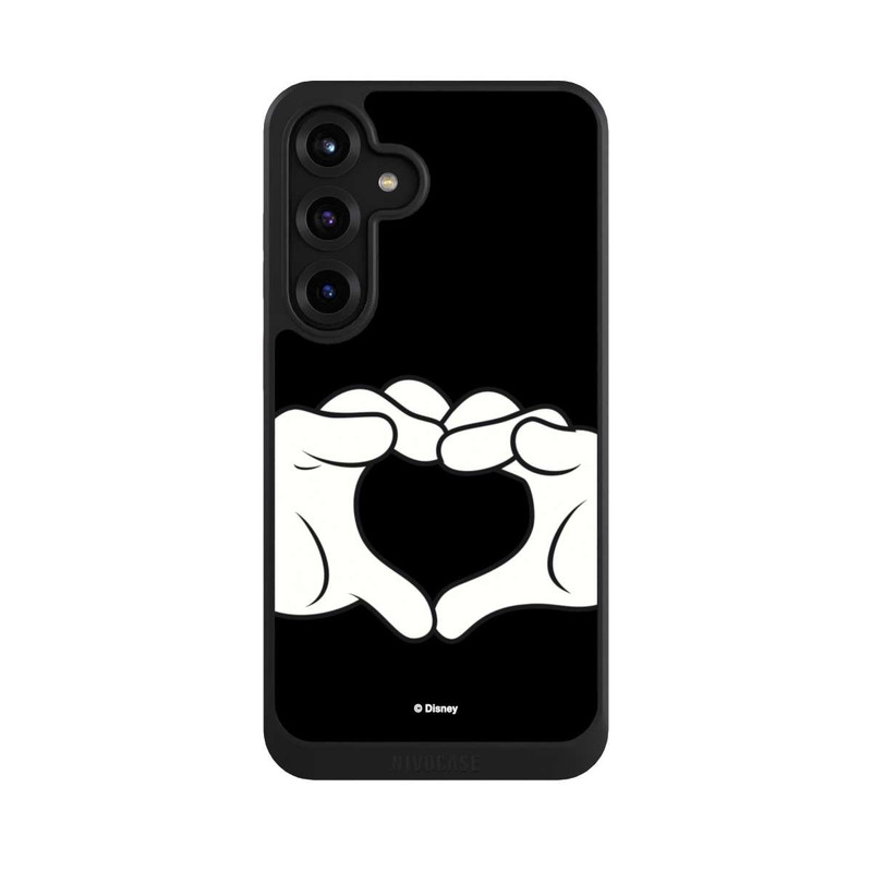 Galaxy S25 + NIVOcore Cœur Mains Mickey et Minnie