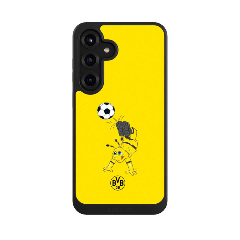 Galaxy S25 + NIVOcore Emma mit Fussball - BVB