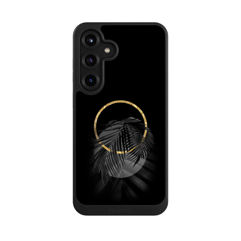 Galaxy S25 + NIVOcore Feuille tropicale noire