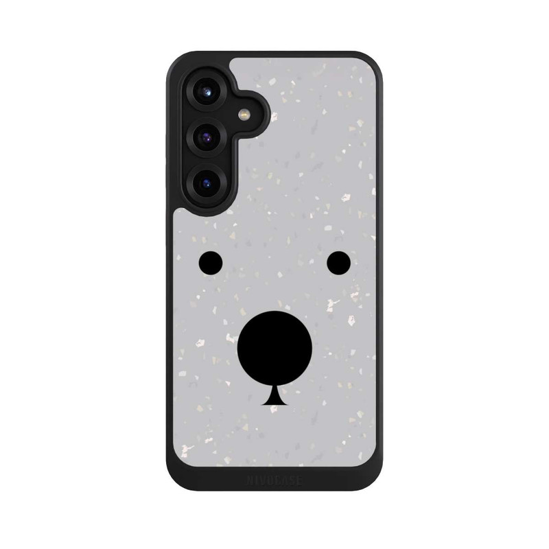 Galaxy S25 + NIVOcore Gros plan sur l'ours