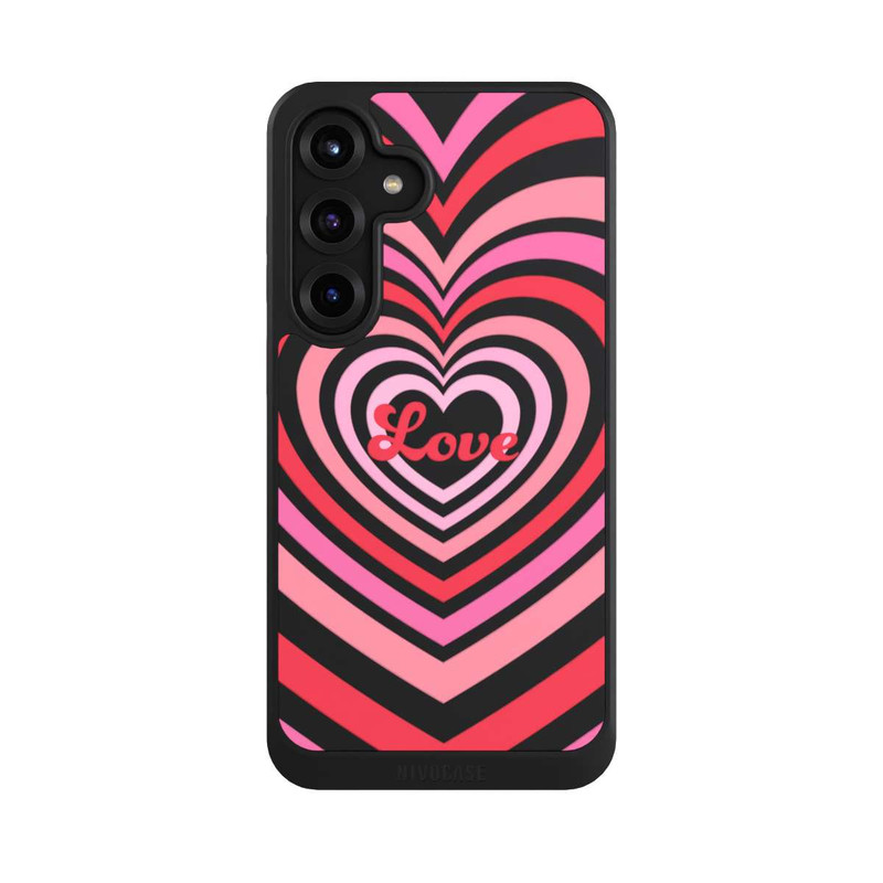 Galaxy S25 + NIVOcore Amour, nuances rouges